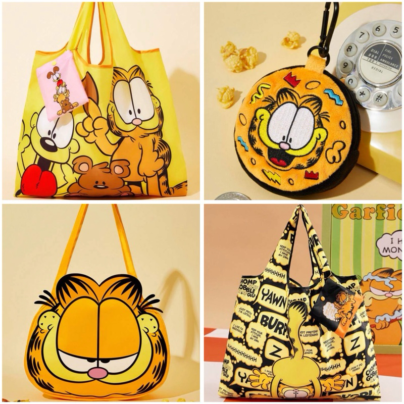 กระเป๋าผ้า/ช้อปปิ้ง/ใส่เหรียญ การ์ฟิลด์ ( สินค้างานลิขสิทธิ์แท้100% X Garfield) แมวส้ม
