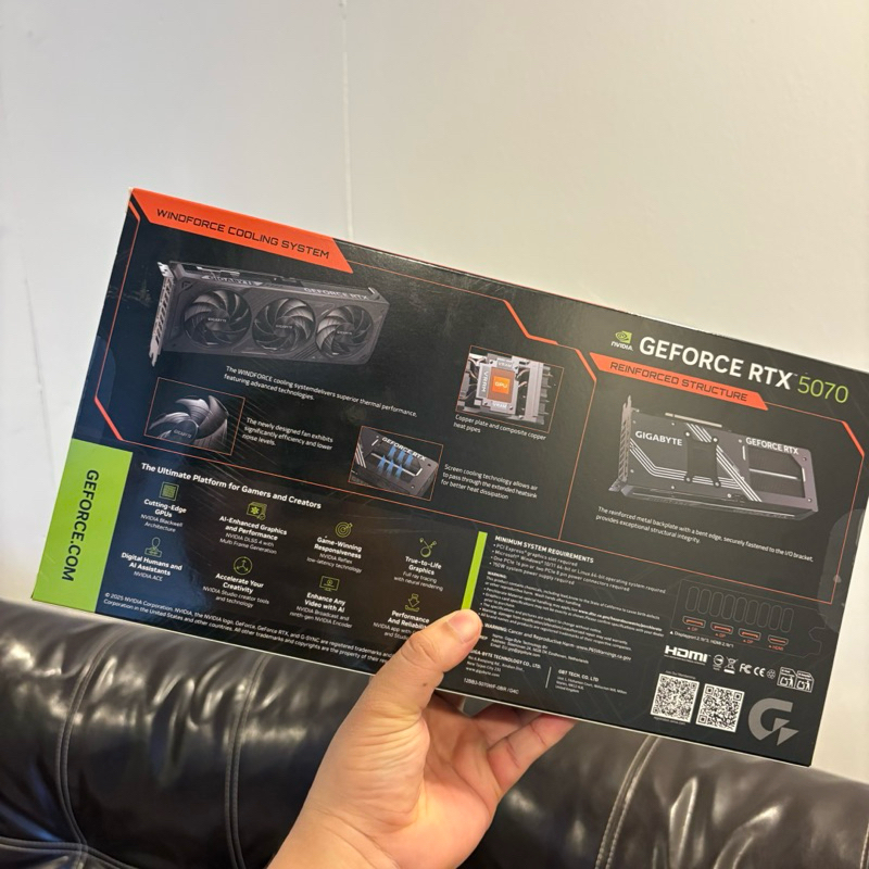 RTX 5070 GIGABYTE 12GB ตัวธรรมดา ของใหม่ ประกันเริ่ม 5/68