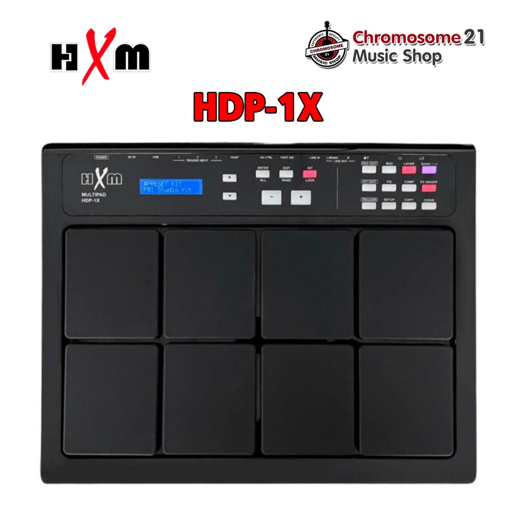 แพดกลองไฟฟ้า HXM HDP-1X BK Drum Pad สี ( ดำ )