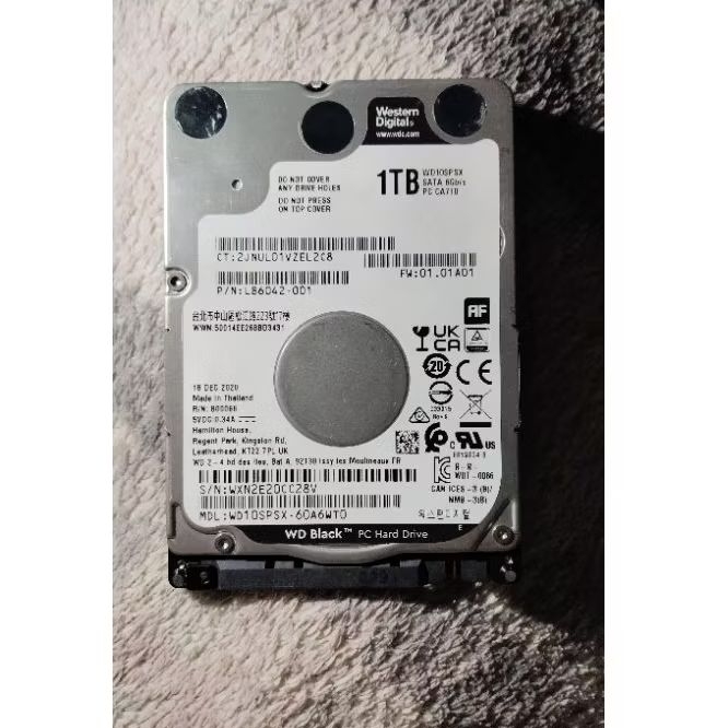 ฮาร์ดดิสก์ HDD WD Black 1TB SATA (WD10SPSX) ขนาด 2.5 มือสอง