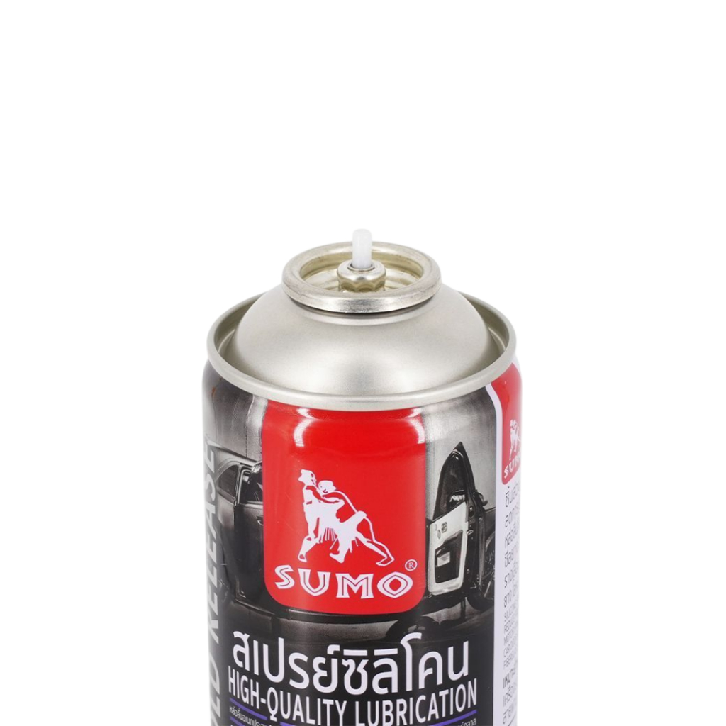 SUMO สเปรย์ซิลิโคน ลดการเสียดสี ป้องกันสนิม ใช้ได้กักพื้นผิว หล่อลื่นอเนกประสงค์ ขนาด 550 ml. ใช้ได้กับวัสดุ ยาง โลหะ - รูปที่ 3