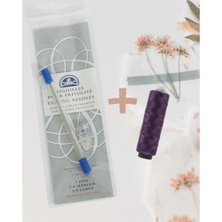 DMC Tatting needles ชุดเข็มแทตติ้ง พร้อมที่สนเข็มและไหม