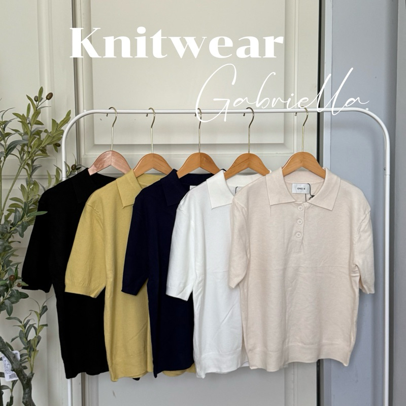 [ป้าย One-K] เสื้อไหมพรมทรงโปโล งานนุ่มน่าใส่สุดๆ ใส่ได้ทุกโอกาศ