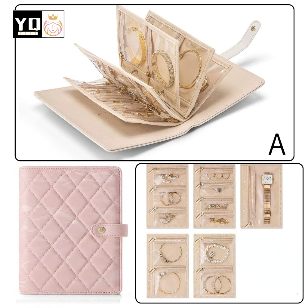 สมุดเก็บเครื่องประดับ สวย หรู พกพาง่าย  พร้อมส่งจากไทย 0904 - รูปที่ 4