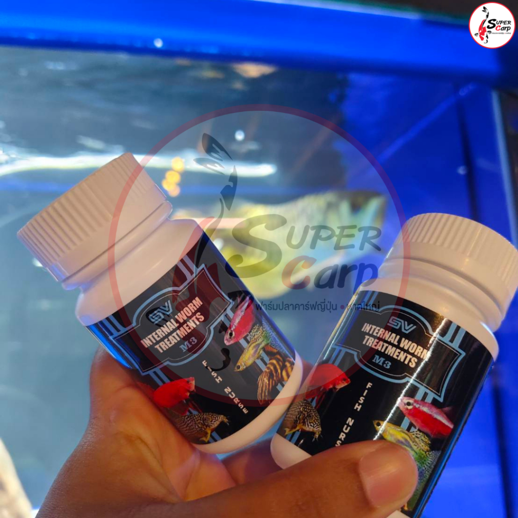 INTERNAL WORM TREATMENTS M3 สำหรับปลามังกรและปลาสวยงาม