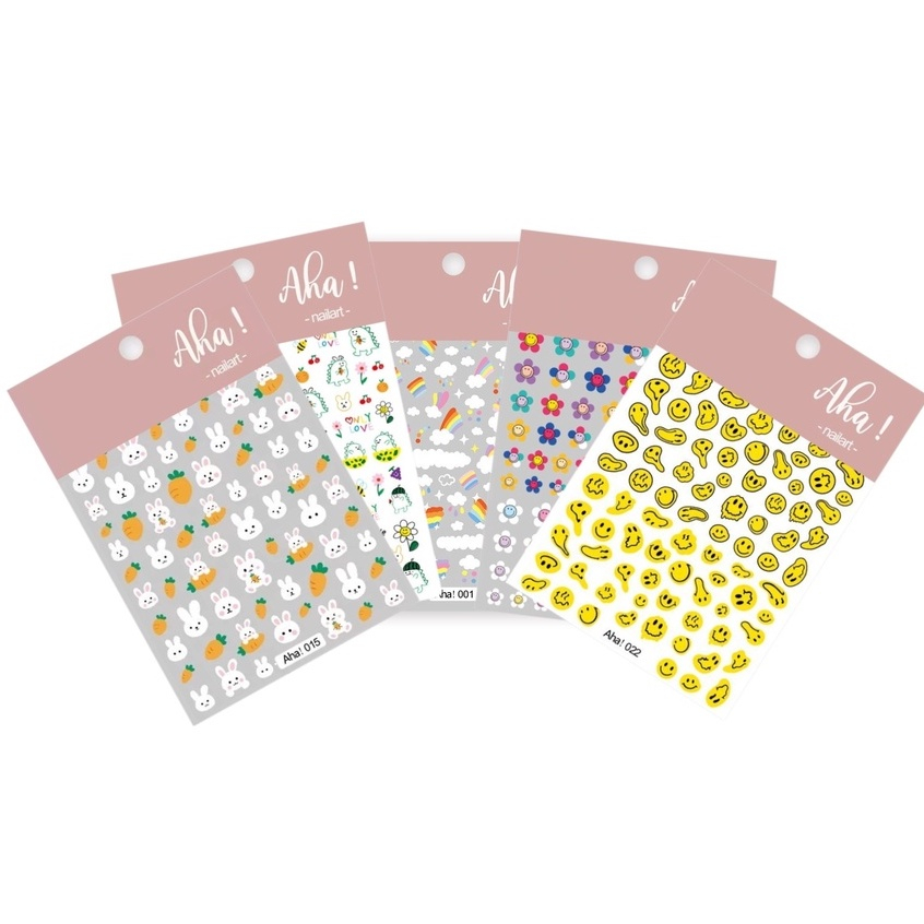 Aha! สติ๊กเกอร์ติดเล็บลายมาใหม่ พร้อมส่งจ้าาา น่ารักเหมาะสำหรับเด็กก็ได้ ผู้ใหญ่ก็ดี – โปรปัง