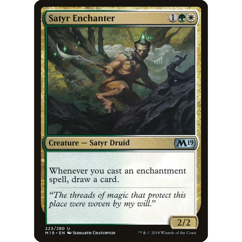 Satyr Enchanter การ์ด Magic the Gathering [MTG] ของแท้