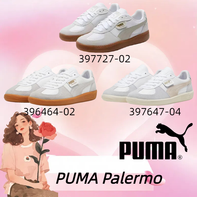 ✨puma palermo💞(396464-02)puma รองเท้าแท้สำหรับผู้ชายและผู้หญิงเลือกคุณภาพอย่างเคร่งครัด ʚ 😊 ɞ