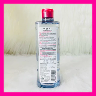 🔥ส่งทันทีได้‼️แท้ 100%ฉลากไทย🔥Loreal Paris Micellar Water 3-In-1 400 ml ลอรีอัล คลีนซิ่ง ไมเซลล่า วอเตอร์ makeup remover