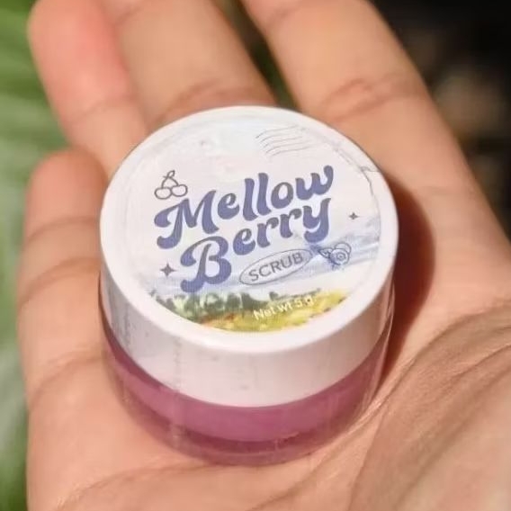 [พร้อมส่ง] Mellow Berry Scrub gvana สครับปากจีวาน่า ไม่เคยเเกะใช้