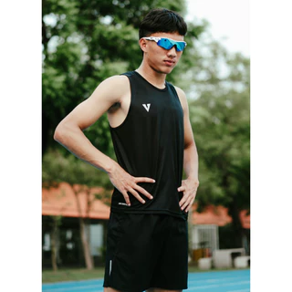 VOLT ACCE 001 ACADEMY เสื้อกล้ามวิ่ง เสื้อออกกำลังกาย สีดำ ผ้าเบา แห้งไว