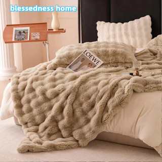 🐰ผ้าห่มขนกระต่าย ผ้าห่มโซฟา 4/5/6ฟุต นุ่มสบาย อบอุ่น 3ขนาด ส…
