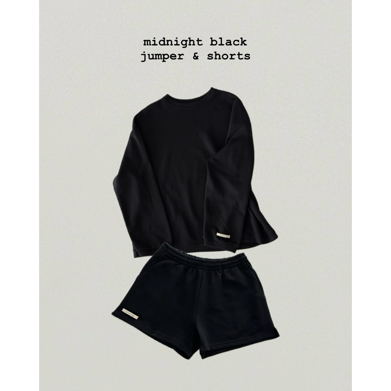FADTHINGS : midnight black shorts ** กางเกงขาสั้น 🦛🤍
