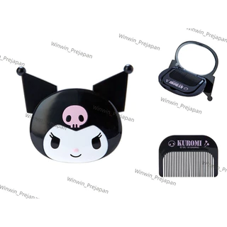 🌸ของแท้พร้อมส่ง🌸 ตลับกระจกพร้อมหวี สำหรับพกพา ลาย Hello Kitty kt / Hello Kitty / HelloKitty Sanrio mx นำเข้าจากญี่ปุ่น🇯🇵