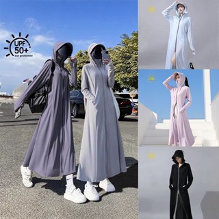 เสื้อผ้ากันแดด เสื้อคลุมกัน  UV เสื้อกันแดด รุ่นยาว สามารถป้…