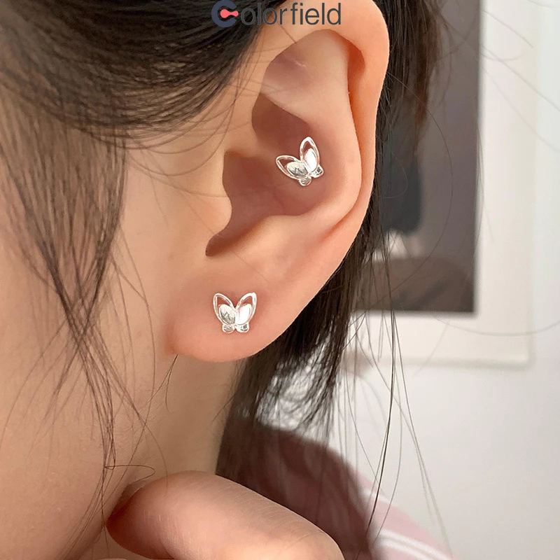 ต่างหูสตั๊ด Colorfield ลายผีเสื้อ แฟชั่นเกาหลี thumbnail 3