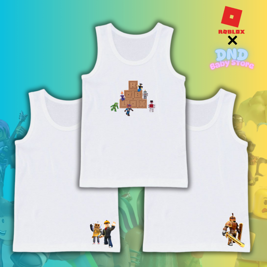 เสื้อซับในเด็ก เสื้อกล้ามเด็กลาย Roblox โรบล็อกซ์ นุ่มระบายอากาศได้ดี ไซส์ 1-11ปี