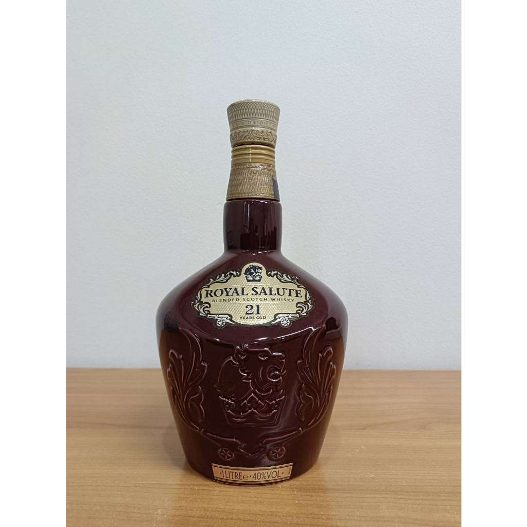 ขวดเปล่า Chivas 21 Year Old Royal Salute  สีน้ำตาล ขนาด 1 Litr