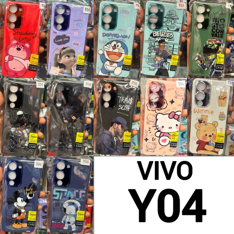 CASE เคส📲 VIVO Y04  - Y04S กำมะหยี่ลายการ์ตูน📮✅