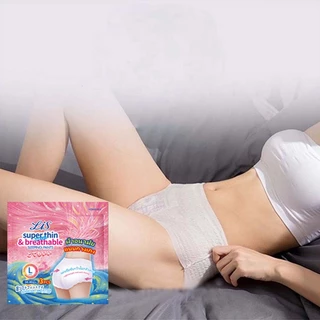 MISECR ผ้าอนามัยผู้หญิง บางและระบายอากาศได้ดี ป้องกันการรั่วซึมด้านข้าง กางเกงมีประจำเดือนสามารถใช้ได้ทั้งกลางวันแล