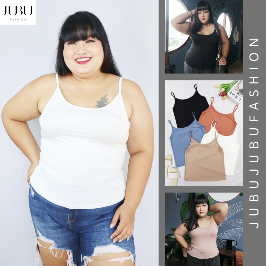 Lonely Cami Top เสื้อซับในสายเดี่ยว เสื้อสาวอวบ ผ้าเรย่อน อก 35-50 นิ้ว พร้อมส่ง #481