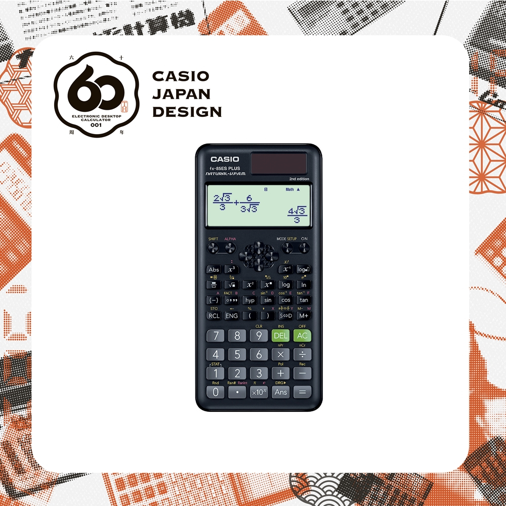 Casio Calculator เครื่องคิดเลข  คาสิโอ รุ่น  FX-85ESPLUS-2 สำหรับนักเรียน นักศึก