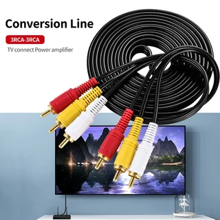 สายRCA สาย AV สายสัญญาณภาพและเสียง 3.5 มม. RCA AV Audio 1.5เมตร สามสี แดง เหลือง ขาว