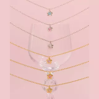 Petite Camellia Necklace สร้อยคอสายโซ่ห้อยจี้ดอกไม้ ใส่ได้ 2 แบบ