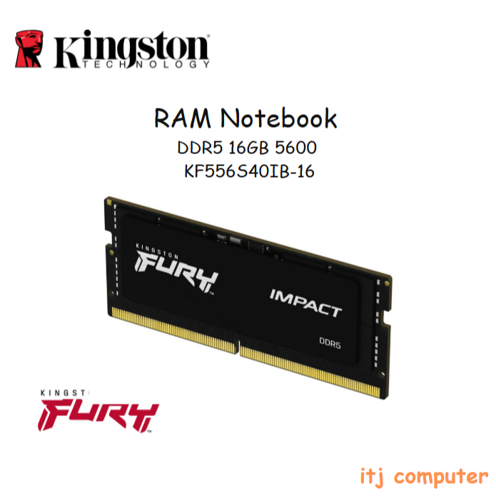 RAM DDR5 16GB 5600MHz KINGSTON FURY IMPAC (KF556S40IB-16)