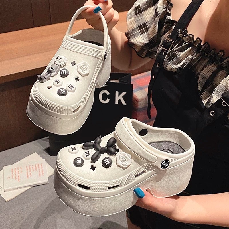 รองเท้าแตะ ความสูงของรองเท้า 7cm ดอกไม้รองเท้าการ์ตูน DIYวัสดุ EVA