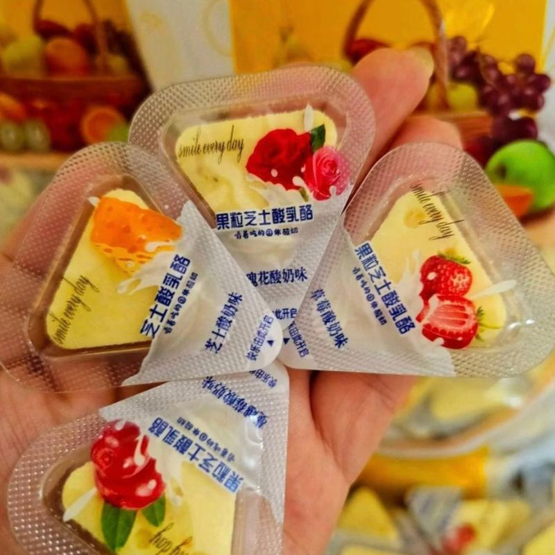 ขนมชีสนมสามเหลี่ยม   หอมกลิ่นนมชีส ใน1ถุงคละรส ถุงล่ะ500กรัม（75-77ชิ้น） - รูปที่ 6