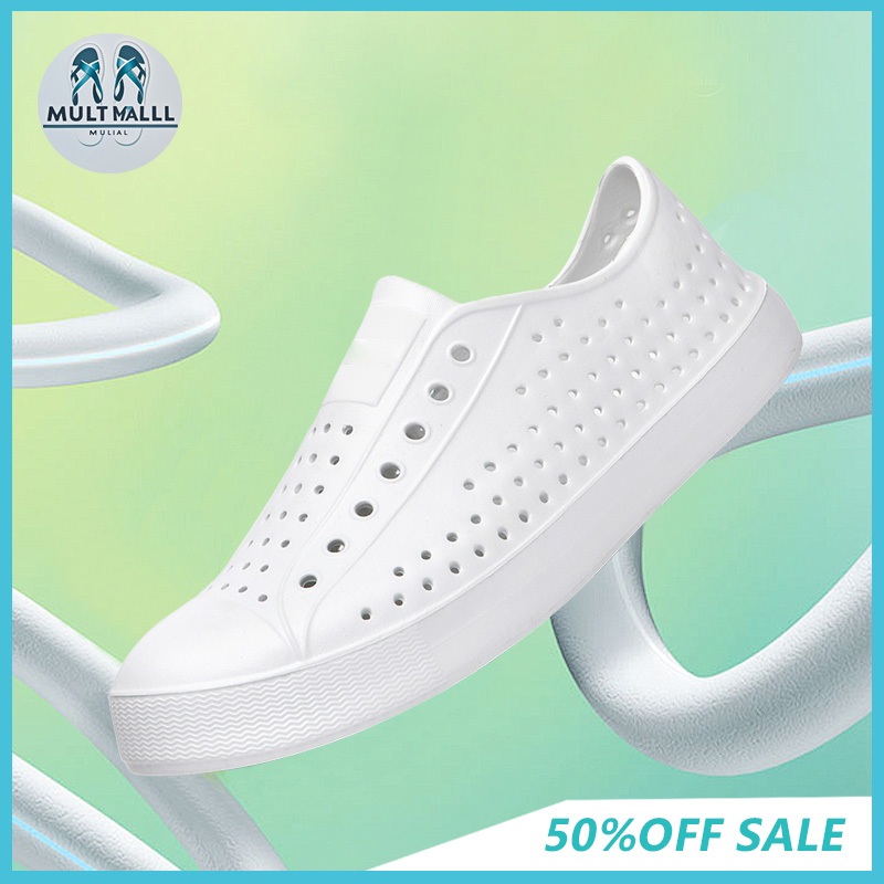 multmall-Men's sandals-รองเท้ายาง กันน้ำกันลื่น รองเท้าลุยน้ำ ระบายอากาศได้ดี