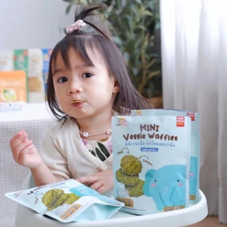 Carechoice แคร์ช้อยส์ ขนมสาหร่ายผักโขมอบกรอบ และ มินิวาฟเฟิลผักโขม สำหรับเด็ก 15 เดือน+ ขนมเด็ก ขนมขบเคี้ยว ของว่างเด็ก