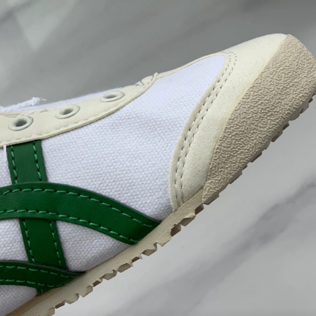 Onitsuka Tiger MEXICO 66 1183A360-113 สีเขียว แดง รองเท้าลำลอง รองเท้าผ้าใบ