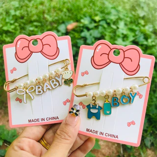 💜Bangtao เข็มกลัดแฟชั่น ขนาด 7 ซม. เครื่องประดับ ตกแต่งเสื้อผ้า กระเป๋า พร้อมส่ง