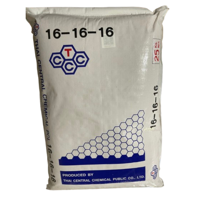 ปุ๋ยเคมี สูตร 16-16-16 TCCC รังผึ้ง ขนาด 25 กิโลกรัม