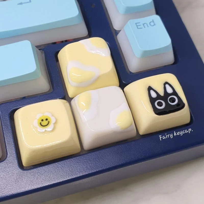 Keycap คีย์แคปสีทึบ ลายน่ารัก ราคาต่อชิ้น สำหรับ Mechanical​ Keyboard (XDA profile)