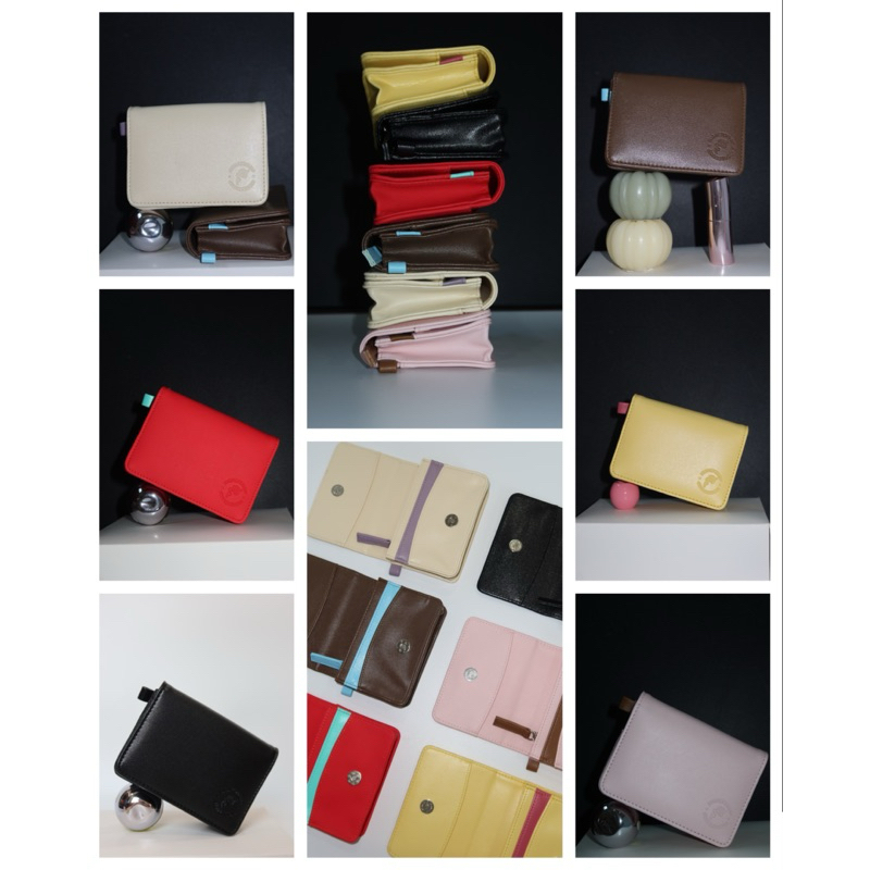 Venus bag กระเป๋าใส่บัตร/เงิน ของอเนกประสงค์หนัง vegan พร้อมส่งทุกสี - Highestjump