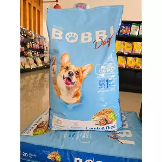 BobbiDog [บ็อบบี้ ด็อก] รสแกะและข้าว 20 kg. ควบคุมความเค็ม [สูตรใหม่]