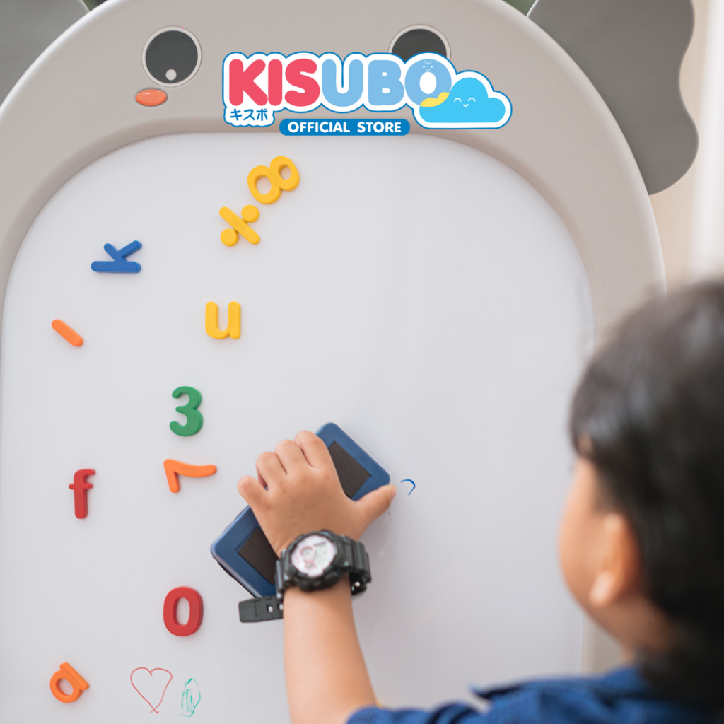 KISUBO กระดานไวท์บอร์ด พร้อมเก้าอี้ กระดานวาดรูป