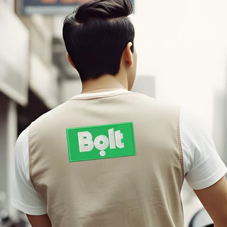 อาร์ม Bolt อาร์มติดเสื้อ สำหรับพนักงาน Rider รีดติดเสื้อ อาร์มตีนตุ๊กแก ปักแน่น เน้นคุณภาพ คุ้มราคา