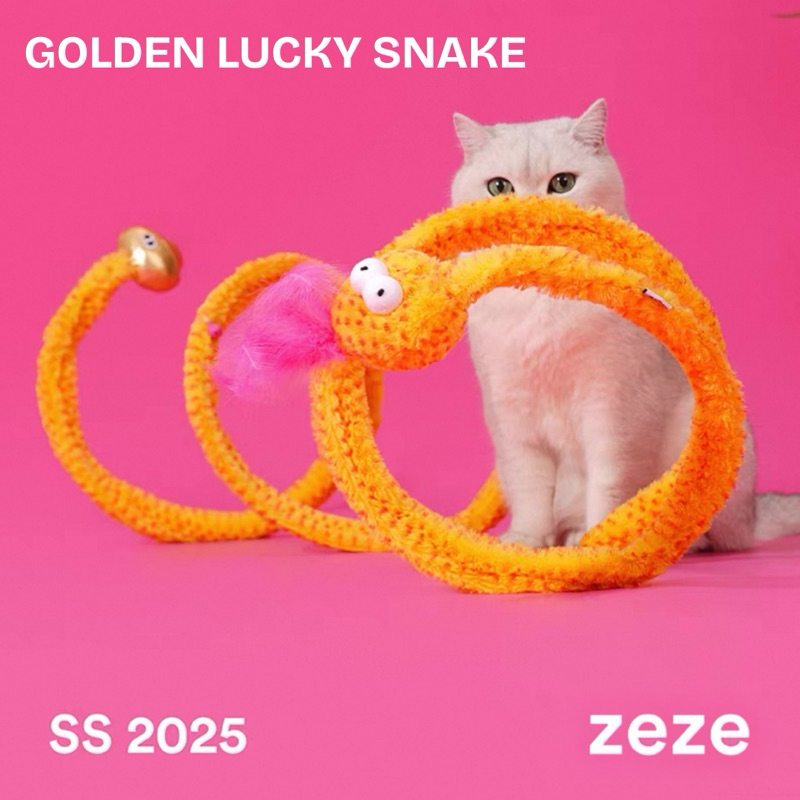 [🐍พร้อมส่ง🐍] Zeze อุโมงค์ตุ๊กตางูทอง เสริมศิริมงคลให้เจ้านายกันค่า 🙏🏻