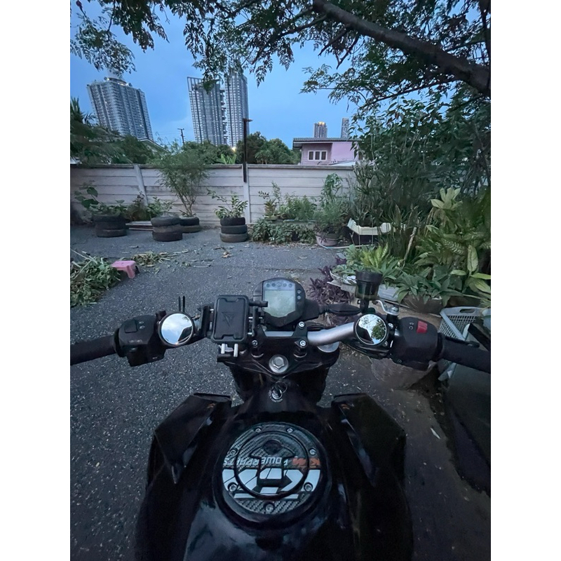 กระจกมองข้างมอเตอร์ไซค์ กระจกกลมมอเตอร์ไซค์ ติดแฮน ขี่เร็วไม่มีสั่น (1คู่) - รูปที่ 3