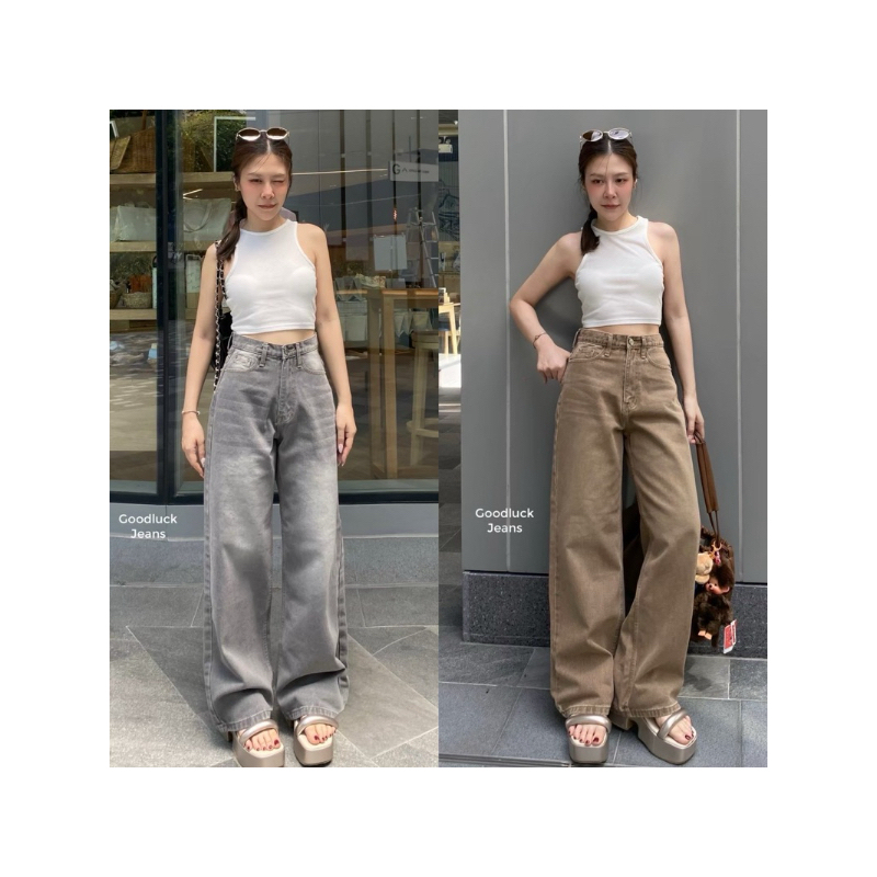 Cookie jeans กางเกงยีนส์ขากระบอกใหญ่