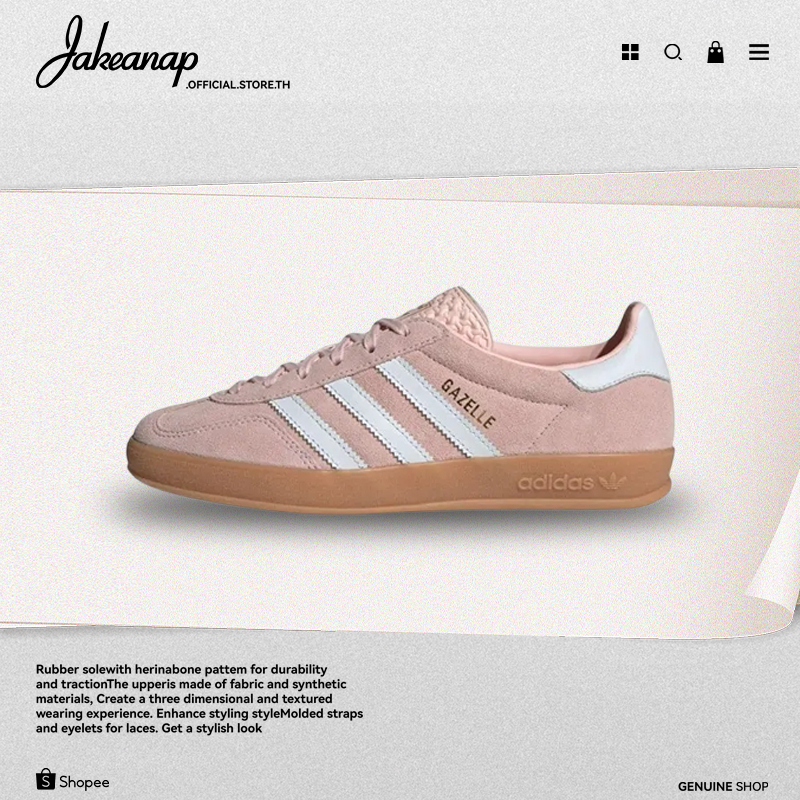 Adidas Originals Gazelle Indoor Sandy Pink Women's IH5484 [ ของแท้100% ]
