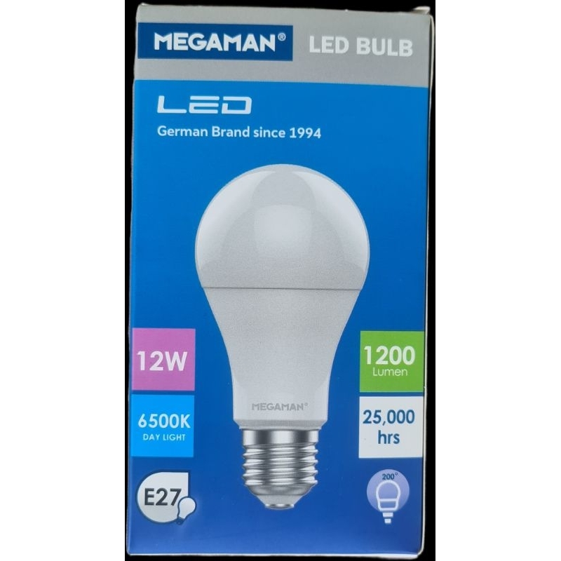 หลอด LED 12W / ขั้ว E27 / Daylight 6,500K / 1,200 lumen
