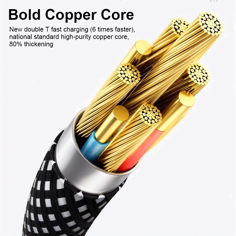 MEEGOO 30W 60W สายชาร์จเร็ว 1M สายเคเบิลข้อมูลแม่เหล็ก C to C/C to L charging cable สําหรับมือถือ - รูปที่ 6