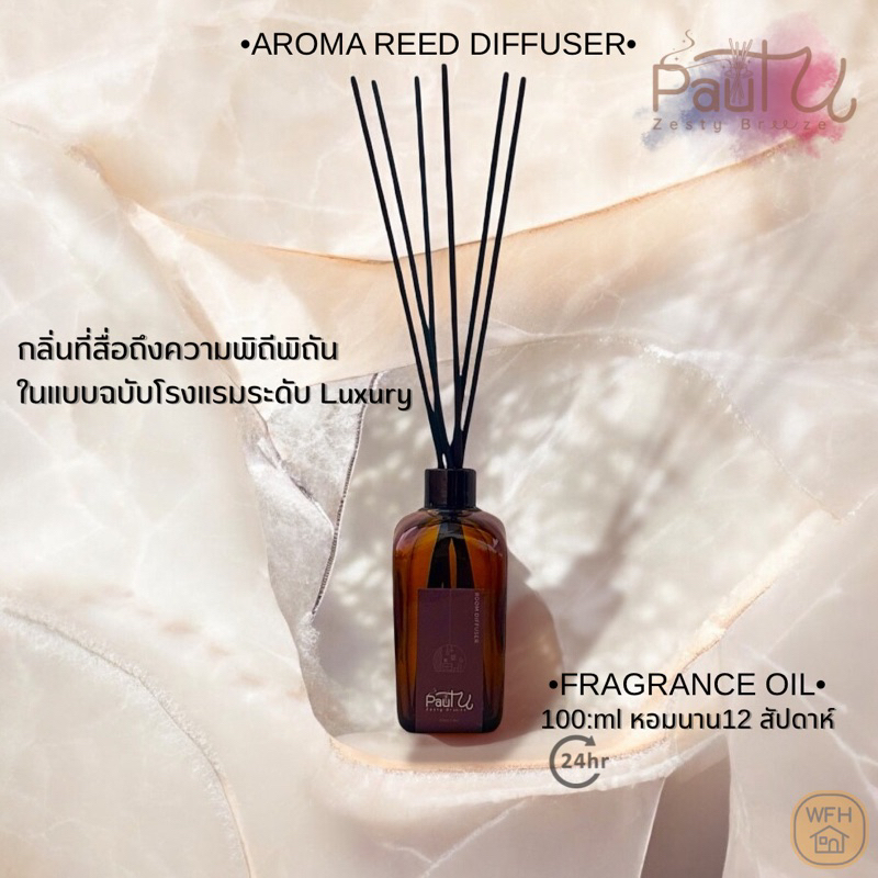 PAUL.U | Room Perfume Diffuser Aroma 100Ml.- | พอลยู ก้านไม้หอมกระจายกลิ่น หอมทั่วห้อง ก้านไม้หอมปรับอากาศ