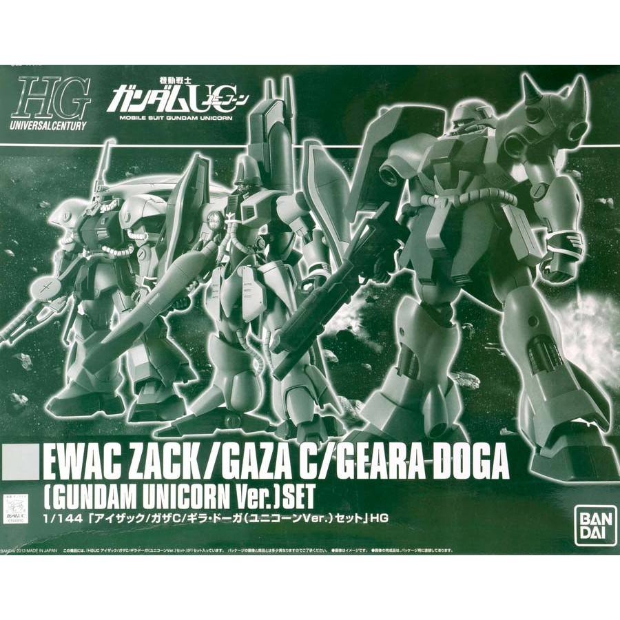 HG 1/144 Ewac Zack/ Gaza C/ Geara Doga (Unicorn Ver.) Set