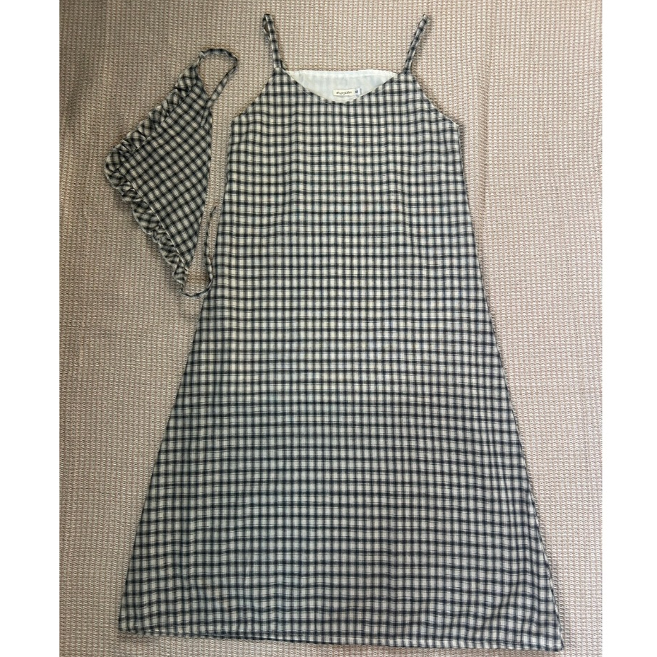 *ส่งต่อ*Lovely dress เดรสยาวลายตาราง ใส่ได้ทั้ง2ด้าน จากร้าน sew_sister